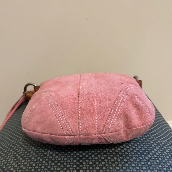 Coach Pink Suede Crossbody Bag - Picture 5 of 7